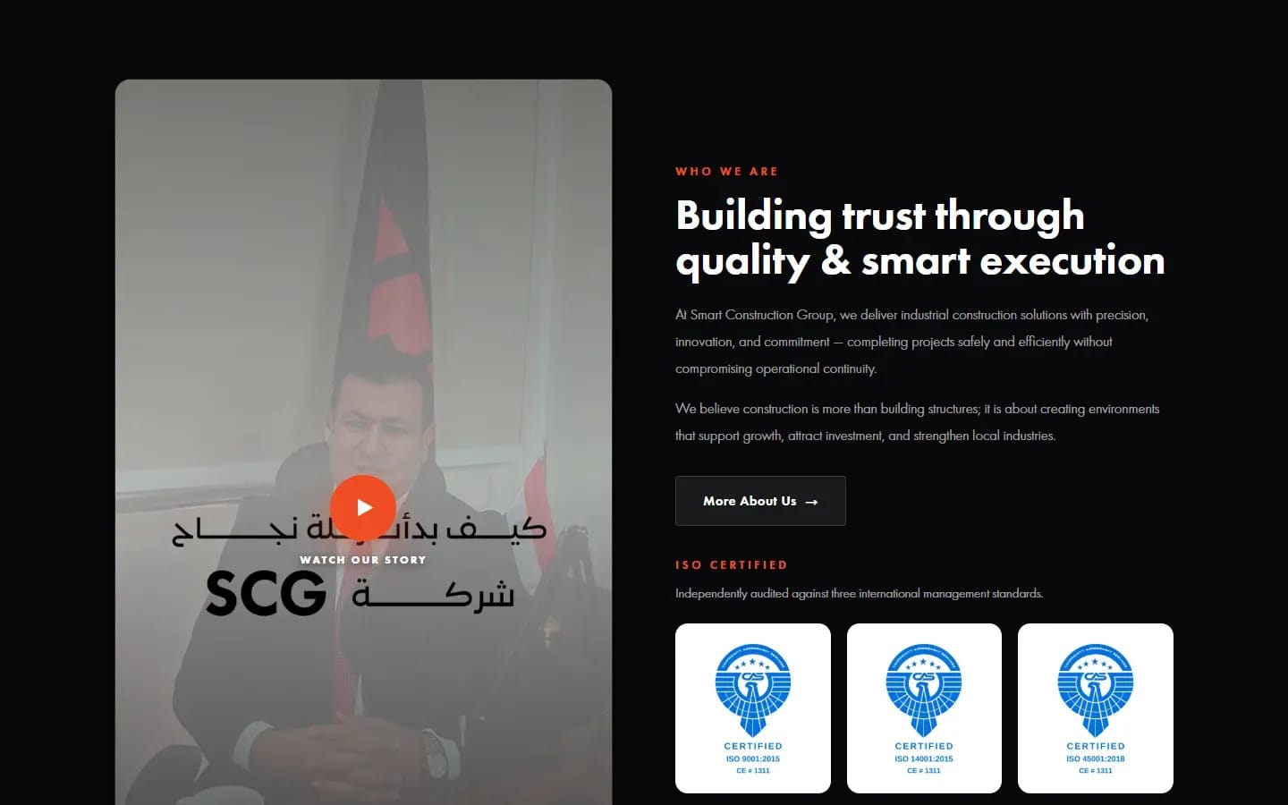 Building trust through quality and smart execution, with ISO marks