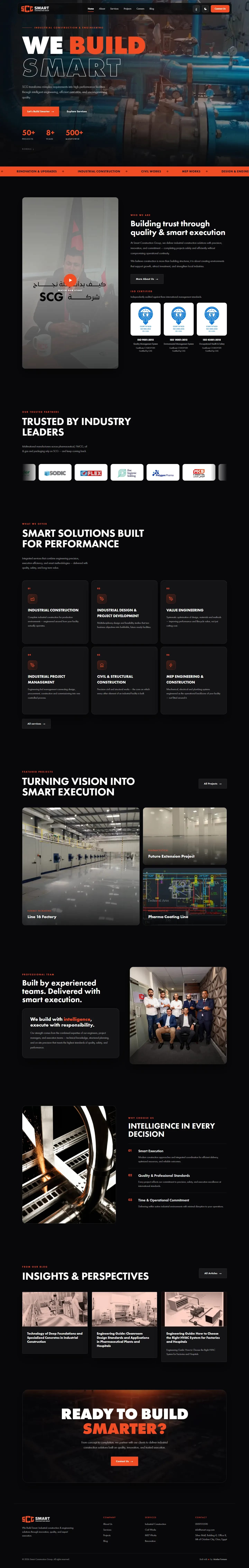 The full SCG home page